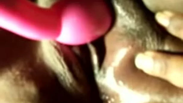 Masturbating my meaty shaved vagina with a small toy