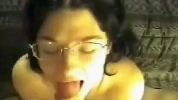Watch me face-fucking my pretty brunette girlfriend