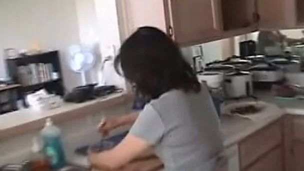 Brunette housewife gets her pussy slammed after 69 oral sex