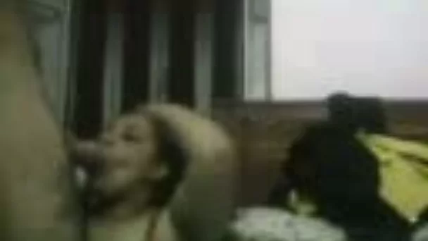 Chubby Egyptian milf prostitute blows me till I cum in her mouth
