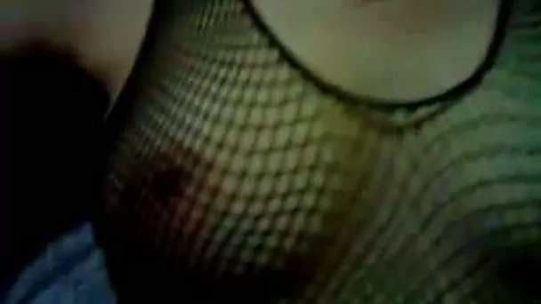 My brunette wife blows and moans loudly as I fuck her