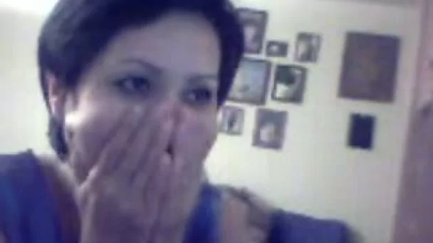 Private tits demonstrating show from a Russian milf