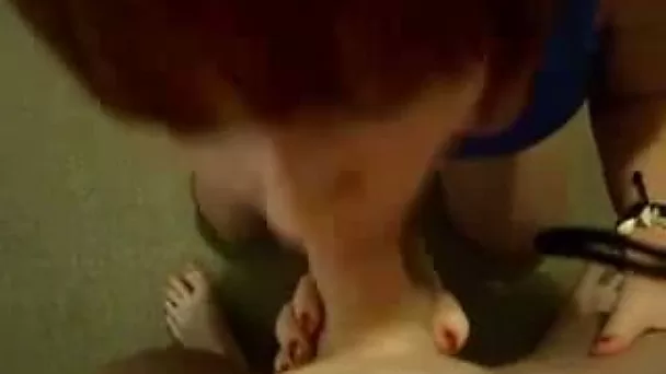 Me sweet redhead GF drives me crazy with a passionate blowjob