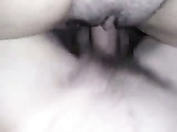 My wife fingers and toys her pussy and gets it fucked by me