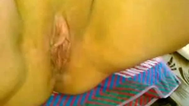 Putting a sausage in my anus after masturbation with a dildo