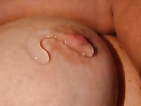 Putting gel on my boobs and massaging them for my hubby