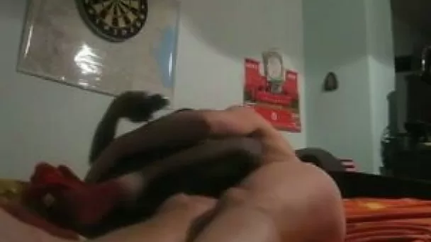 Black girlfriend rides my white big cock in my dorm room