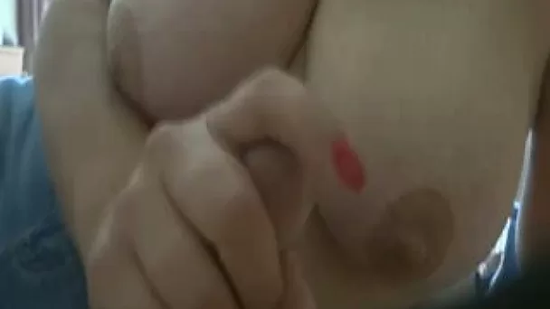 Awesome white juicy hooters of my sexy milf housewife