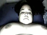 Nasty BBW brunette lady on webcam shows me her big breasts