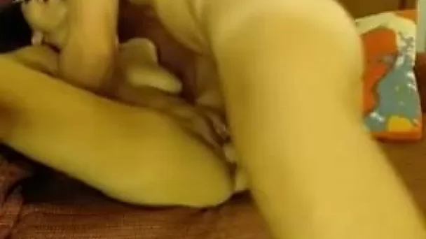 Amazing anal sex scene with a slender amateur brunette