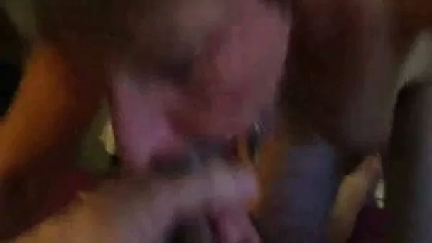 Dirty mature European housewife cleans up my cock and anus