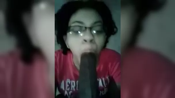 Getting facial from my hot black boyfriend on my knees