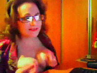 Brick house mommy in glasses gives me private show on webcam