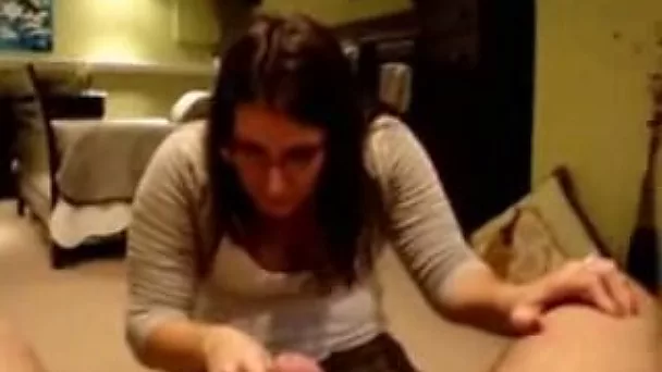 Just chilling and enjoying blowjob from me brunette GF