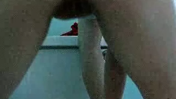 I am tickling and masturbating my pussy in the bathroom