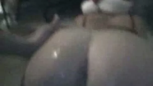 Xmas time hard anal doggyfuck with curvy blonde wife