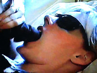 Lusty wife in sunglasses blows me before huge messy facial