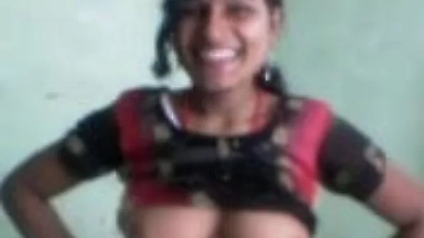 My spicy hot Indian girlfriend is damn proud of her big tits