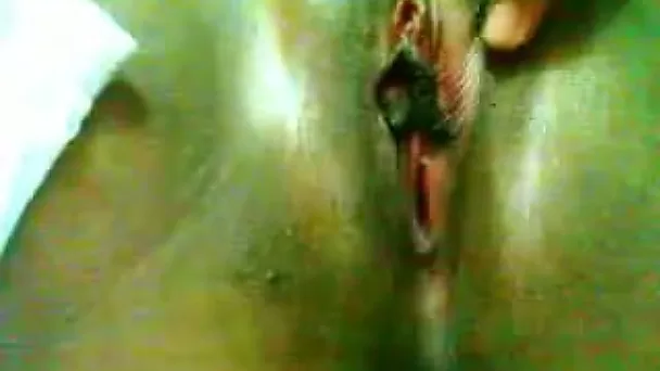 Here is my dark skin voluptuous slut wife masturbating