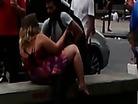 Awesome voyeur video with a hot blonde slut riding a guy