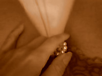 Stunning homemade solo with me stuffing a pearl necklace in my pussy