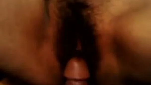 My GF lets me finger her hairy twat before I fuck it