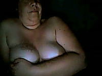 Ugly amateur fattie fingers her snatch in front of a webcam