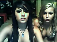 Two stunningly sexy teens put on a great webcam show for  me