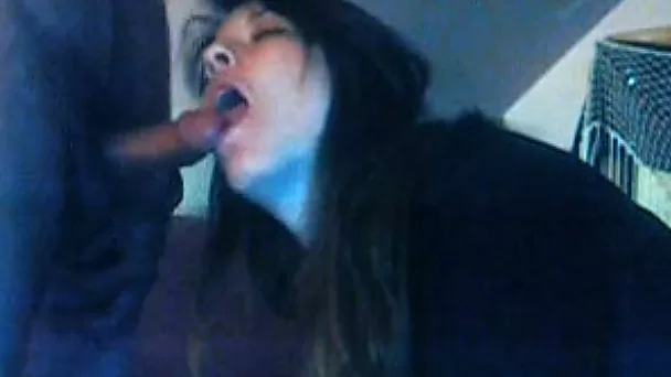 Insatiable brunette sucks my cock and welcomes it in her snatch