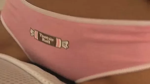 Check out cute booty of a playful Asian teen whore on cam