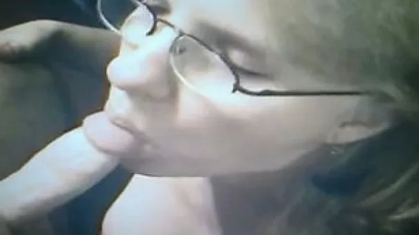 Luscious blonde mom shows her blowjob and rimjob skills to me