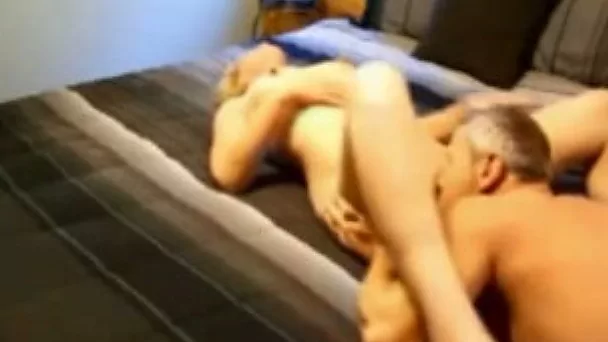 My blonde wife lets me eat her crotch before I fuck it deep and hard