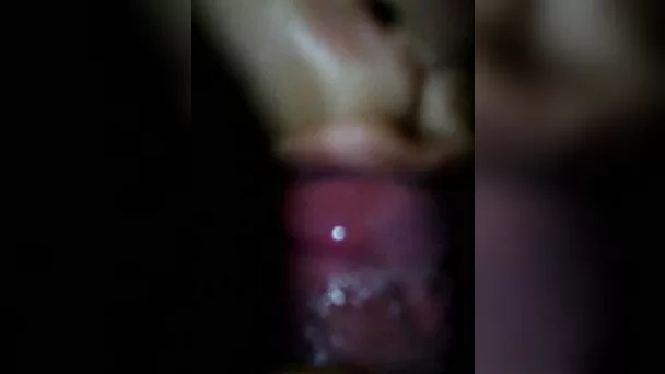 My brown dick very closeup cumming after blowjob from my Brazilian fuck friend