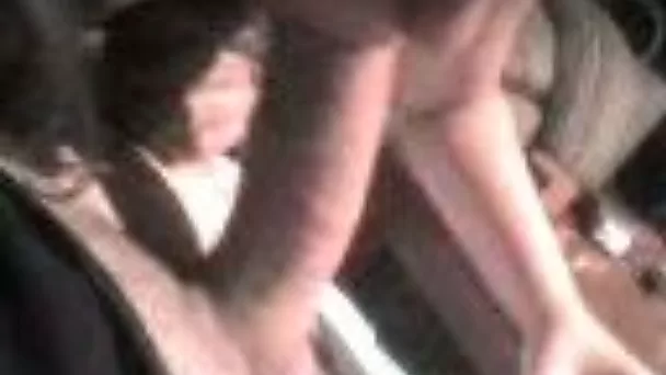 Wife's shameless girl friend treats my big cock with blowjob