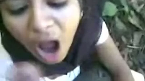My nasty Indian GF sucks my boner outdoors in hot POV clip