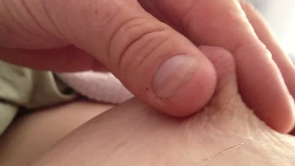 Close up homemade video with me playing with my wife's nipples