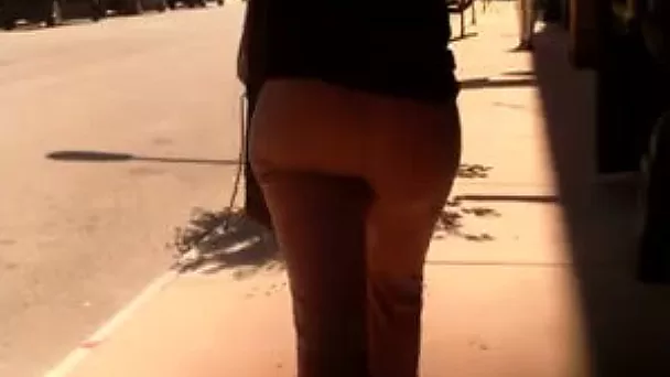 Sexy PAWG with wide hips had no idea I've been following her
