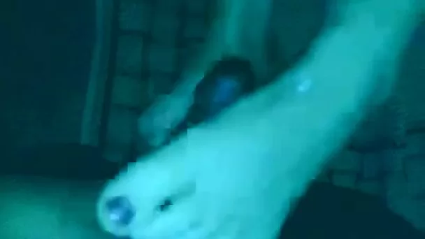 You can call my girlfriend a footjob master without hesitation