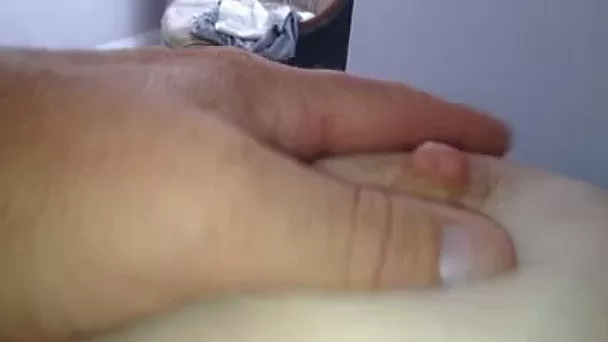 My fat wifey lets me play with her hairy vag and big boobs