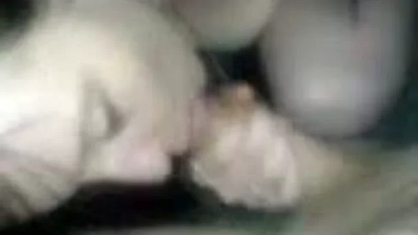Pale skin cute white girl blows me and takes facial cum