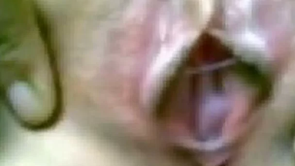 She spreads her pussy lips apart so I can stick a dick in it