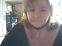 Naughty old bitch on webcam showed her stinky pussy and saggy tits
