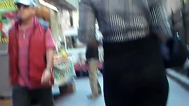 Her sweet butt cheeks bounce and jiggle with every step she takes