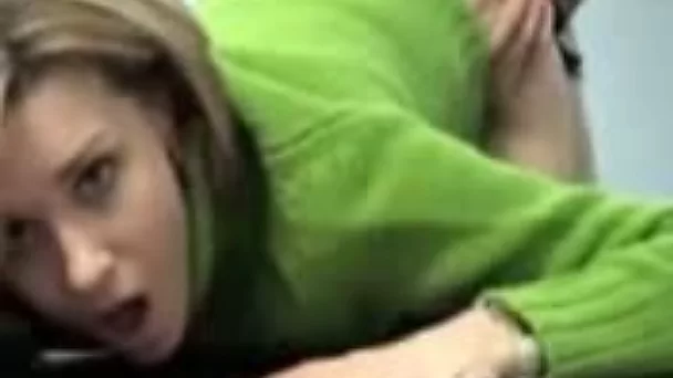 I bend her body over the table and start pounding her hard