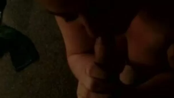 BBW prostitute with sweet melons knows how to give a good blowjob