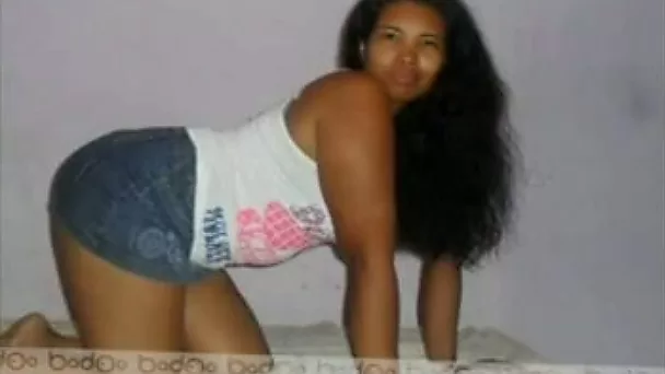 Good looking Latina chick with a big round booty loves doggy style