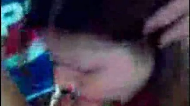 Beautiful latina teen cutie giving head with all her passion