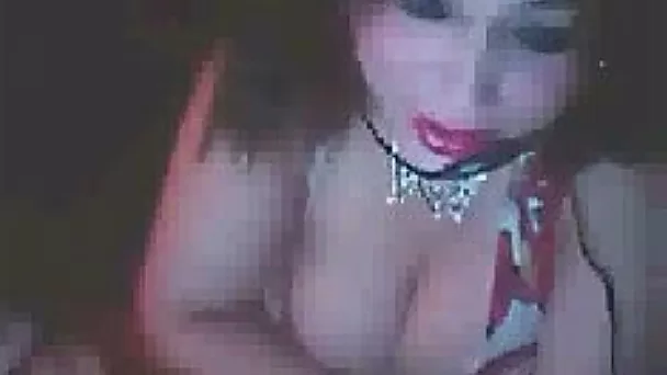 Beautiful and lusty latina slut on webcam is about to flash her tits
