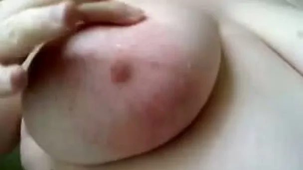 I love squeezing my huge succulent breasts together