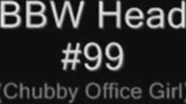 Chubby office slut is giving me an incredible OMG blowjob